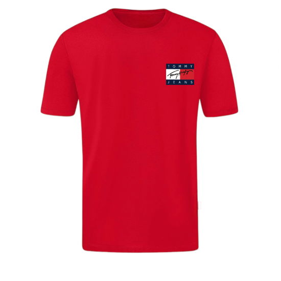T-SHIRT 100% ΒΑΜΒΑΚΙ ΜΕ LOGO - ΚΟΚΚΙΝΟ- TOMMY JEANS EST ΜΕΓΑΛΟ T-SHIRT 100% ΒΑΜΒΑΚΙ ΜΕ LOGO - ΚΟΚΚΙΝΟ- TOMMY JEANS EST ΜΕΓΑΛΟ